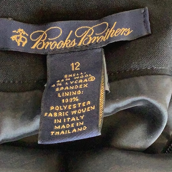 Brooks Brothers Basic Black Skirt - size 12 - FTTS - Picture 4 of 4